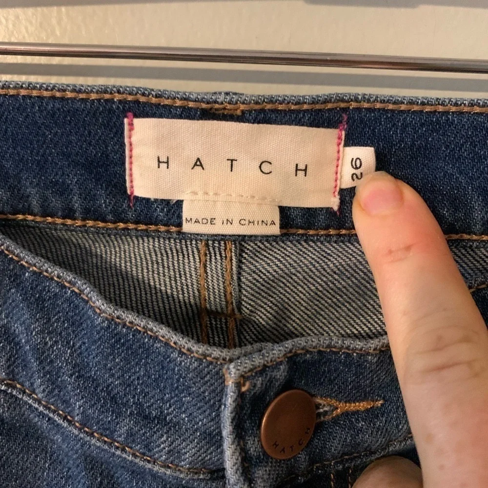 Hatch maternity crop jeans indigo 26
